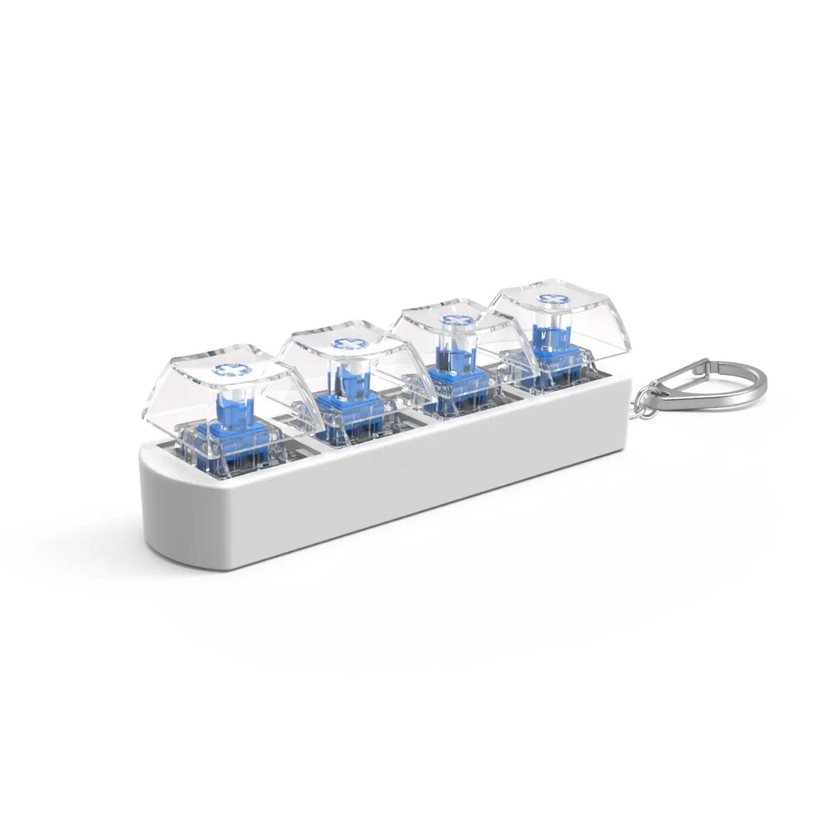 4-Key Finger Button Anti-Stress Toy Keychain