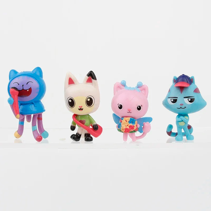 13pcs V1 2 Gabby Dollhouse Figure Toy Smiling Car Cat Hug Gaby Girl Dolls