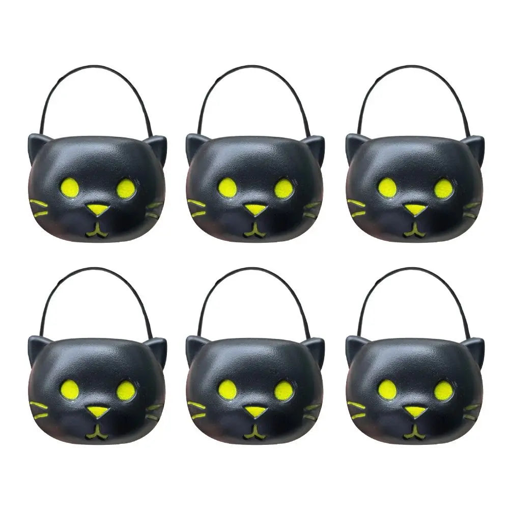 6PCS Set Spooky 6cm Size Halloween Pumpkin Jar Lid