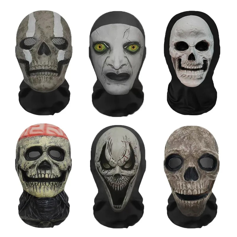 Halloween Ghost Face 3D Mask Cosplay Props