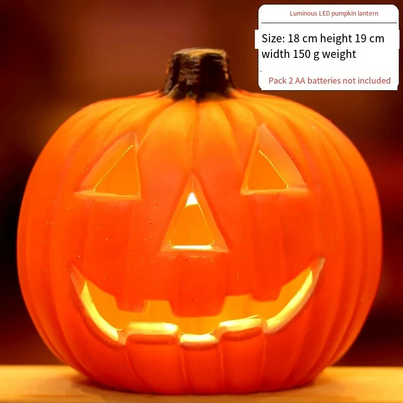 1Pc Decorative Pumpkin Halloween Props Lantern Decor Pumpkin Light Outdoor