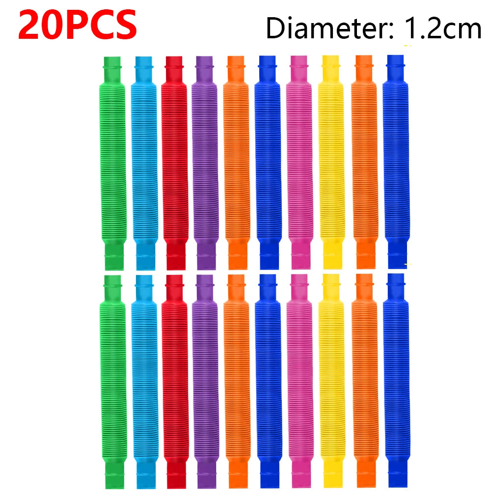 10-30 PCS Telescopic Tubes Fidget Toy Pop Relief