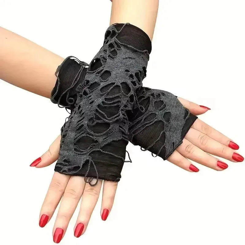New Hot Sale Fashionable Simple Gothic Fingerless Gloves