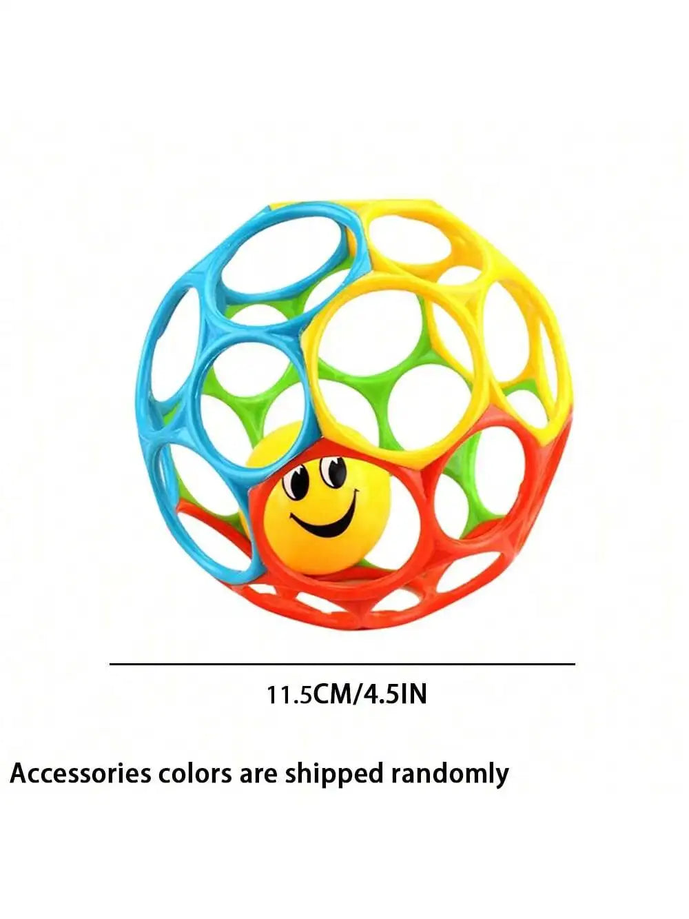 Soft Baby Grasping Ball Rattles with Bell Ball Early Education Educational Sensory Toy Random Color）