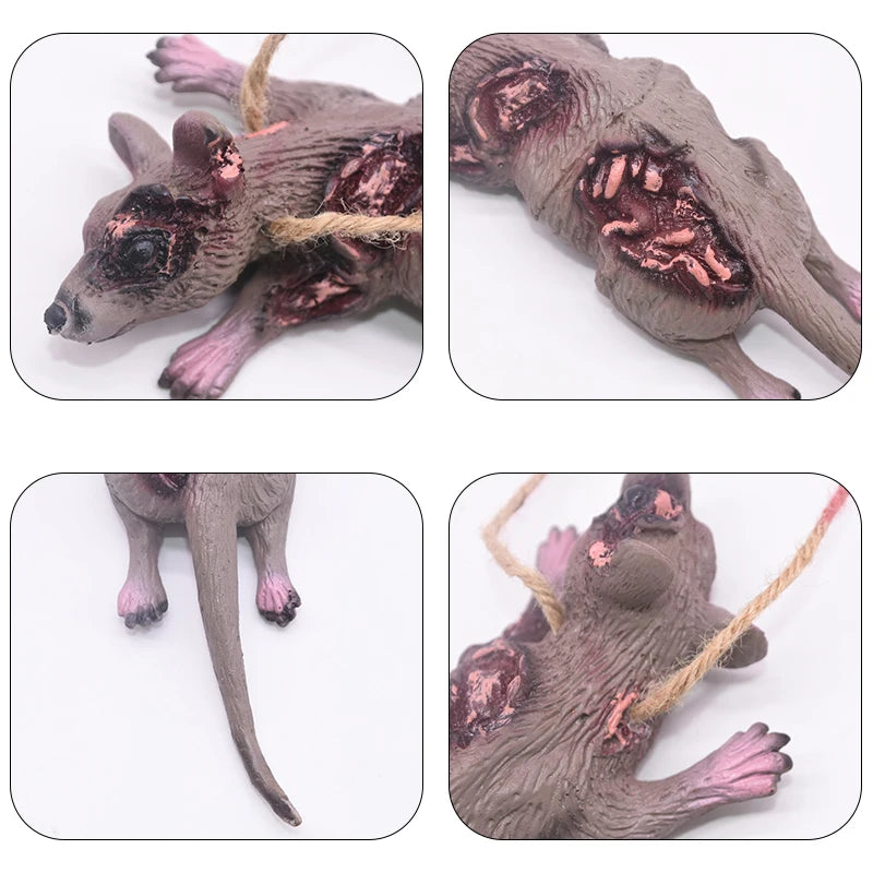 Halloween Horror Hanging Pendant Fake Dead Mouse Bat Broken Hand Feet