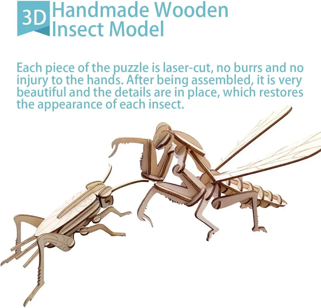 DIY 3D Wooden Puzzle Model Educational Building Toy