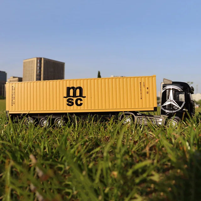 1 50 Simulation Large Truck Toy Car Model Alloy Diecast Transport Container