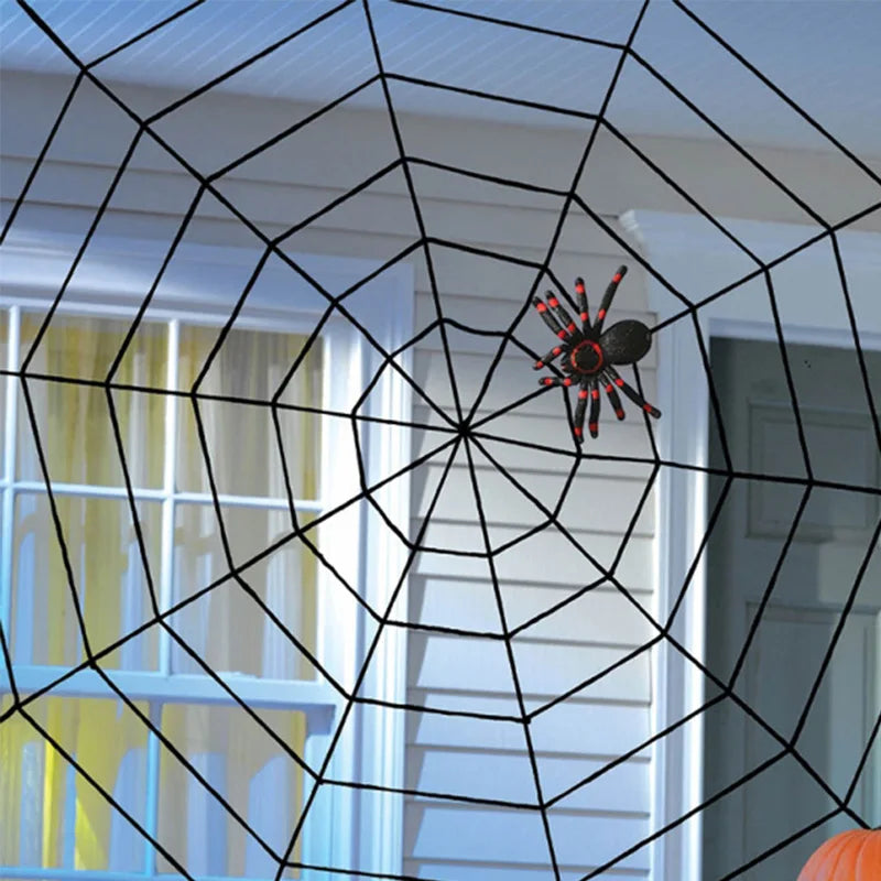 150 250cm Black White Spider Web Giant Stretchy Cobweb Home Bar Garden