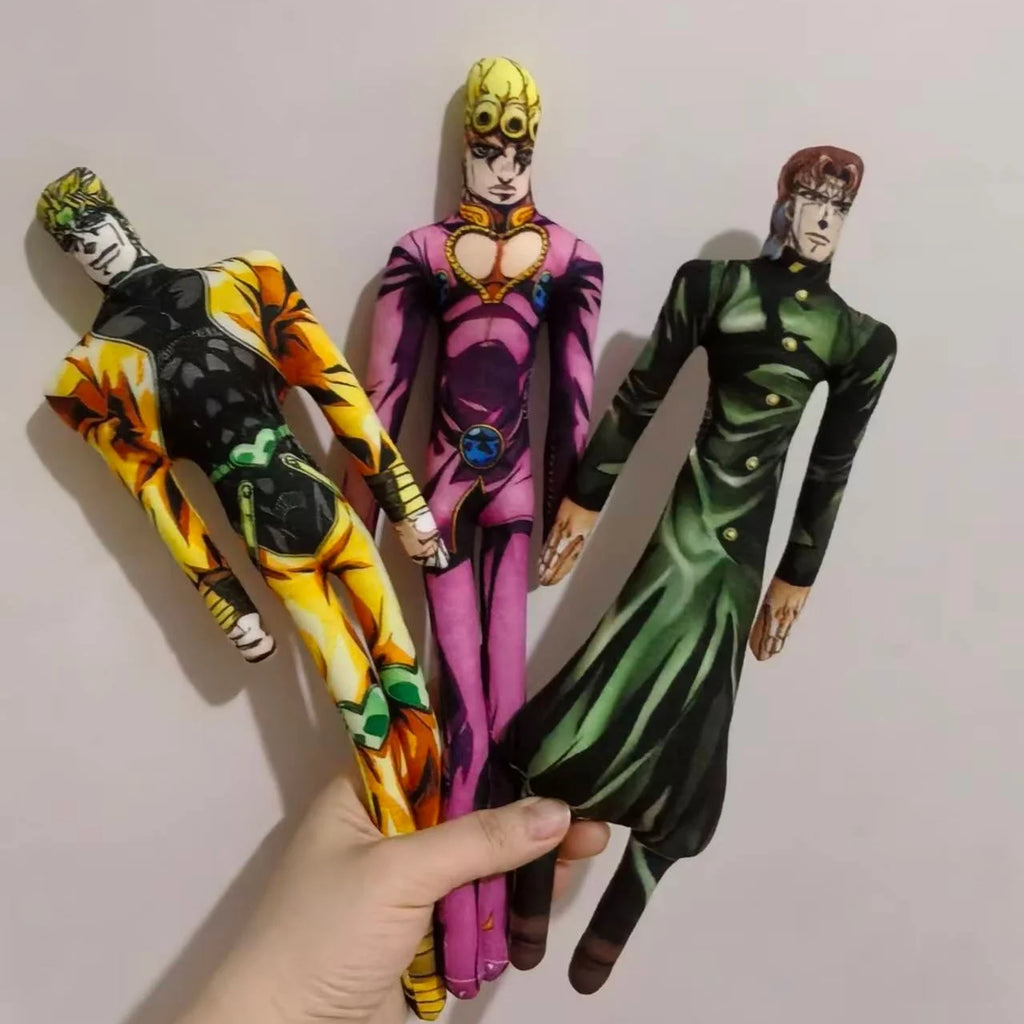 28cmJoJo Jotaro Kujo Joseph Joestar Gyro Zeppeli Johnny Joestar Stuffed Doll