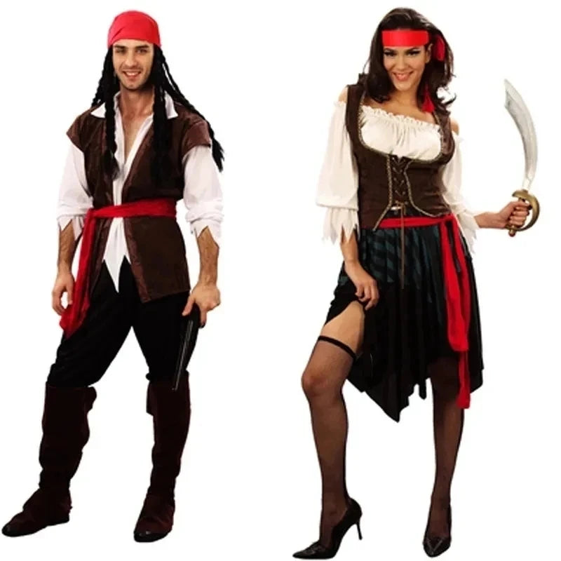 Pirate Cosplay Costume Captain Jack Sparrow