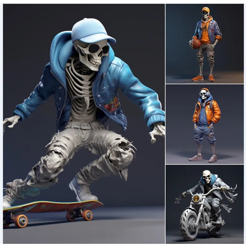 Cross-border New Products Halloween Skeleton Doll Resin Ornament Christmas
