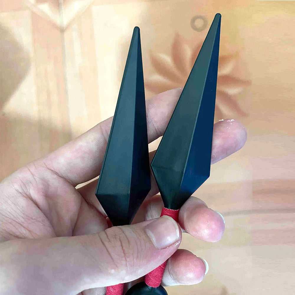 7Pcs Set Anime Naruto Cosplay Weapon Kunai Shuriken Plastic Accessories