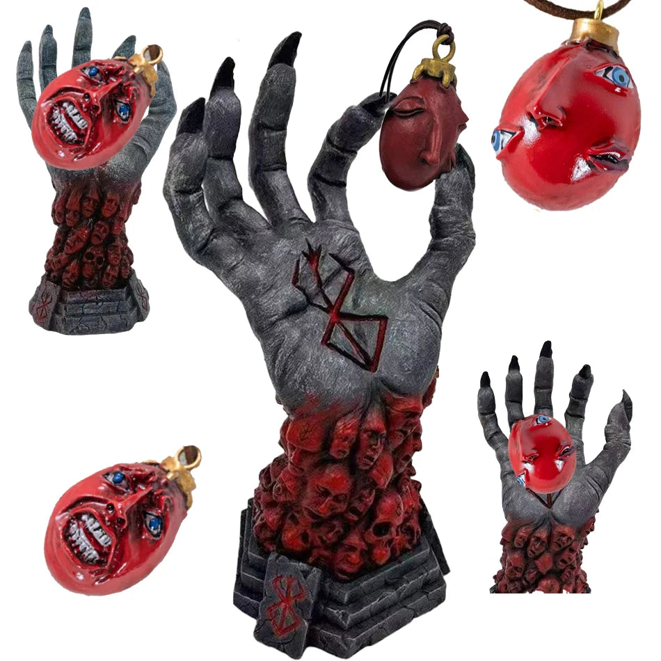 Berserk Figure Hand of God Statue Anime Handcraft Resin Ornament Halloween