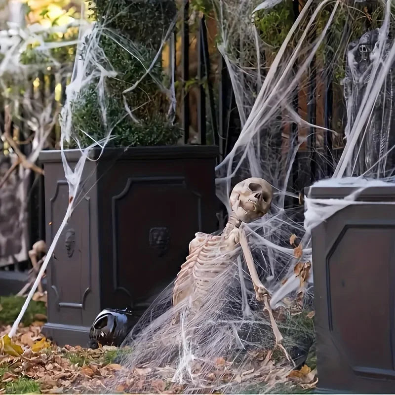 Stretchable Spider Webs Party Haunted Decoration Set