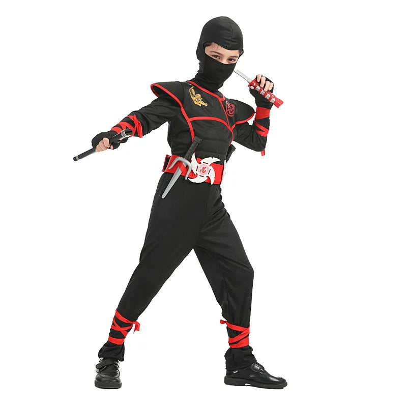 Boys Ninja Deluxe Costume Kung Fu Warrior Outfit