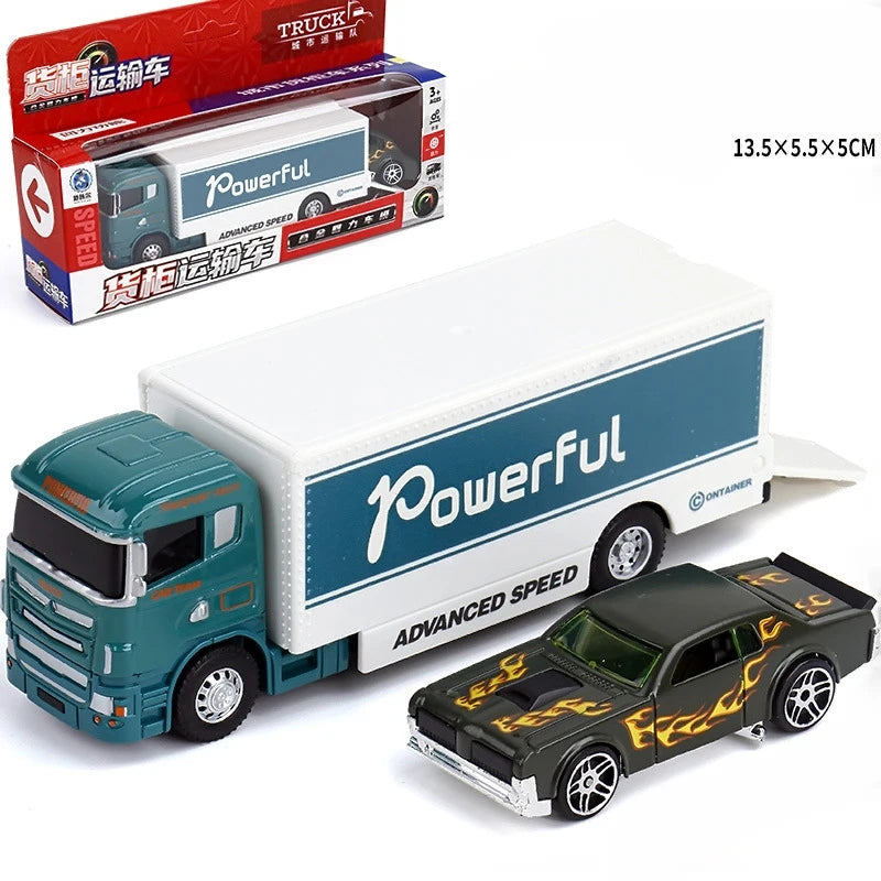 1:64 Scania Container Truck American Container Truck Alloy Diecast Model Car