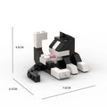 Animal Series 62 Piece MOC Bricks Cat Figures Building