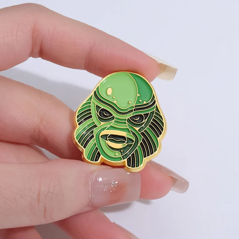 Films Monsters Theme Enamel Pins Collector Set