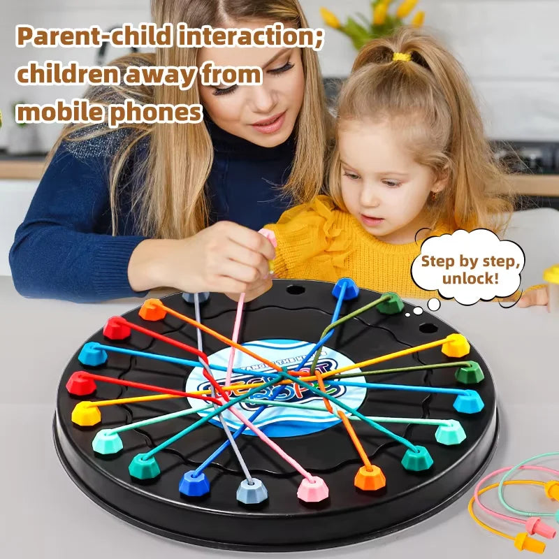 Rope Unraveling Challenge Board Game Logical Thinking