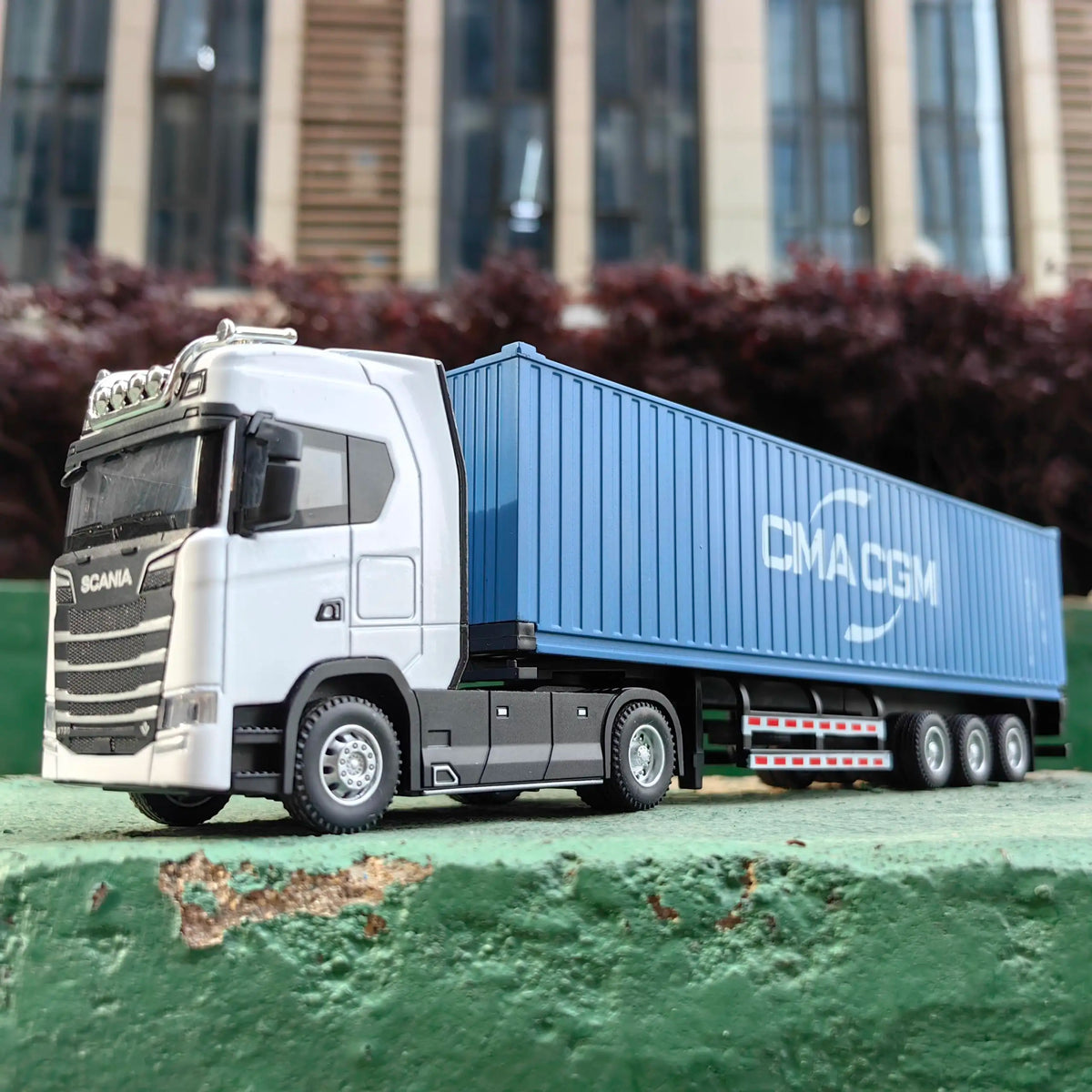 1 50 Simulation Large Truck Toy Car Model Alloy Diecast Transport Container