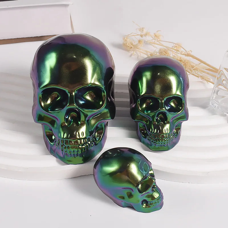 Skeleton Head Ornament Silicone Mold DIY Epoxy Resin Candle Small Skull