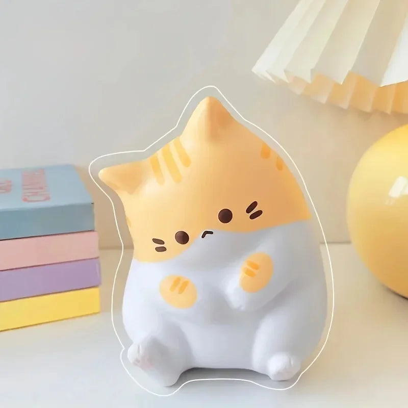 Adorable Cat Squeeze Toy Soft PU Rebound