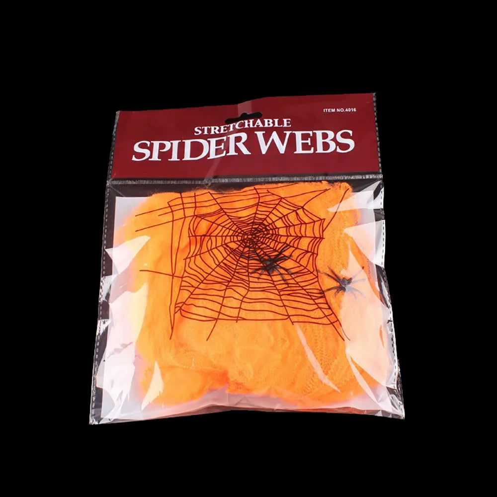 Halloween Glow Spider Web Glowing Creepy Decoration
