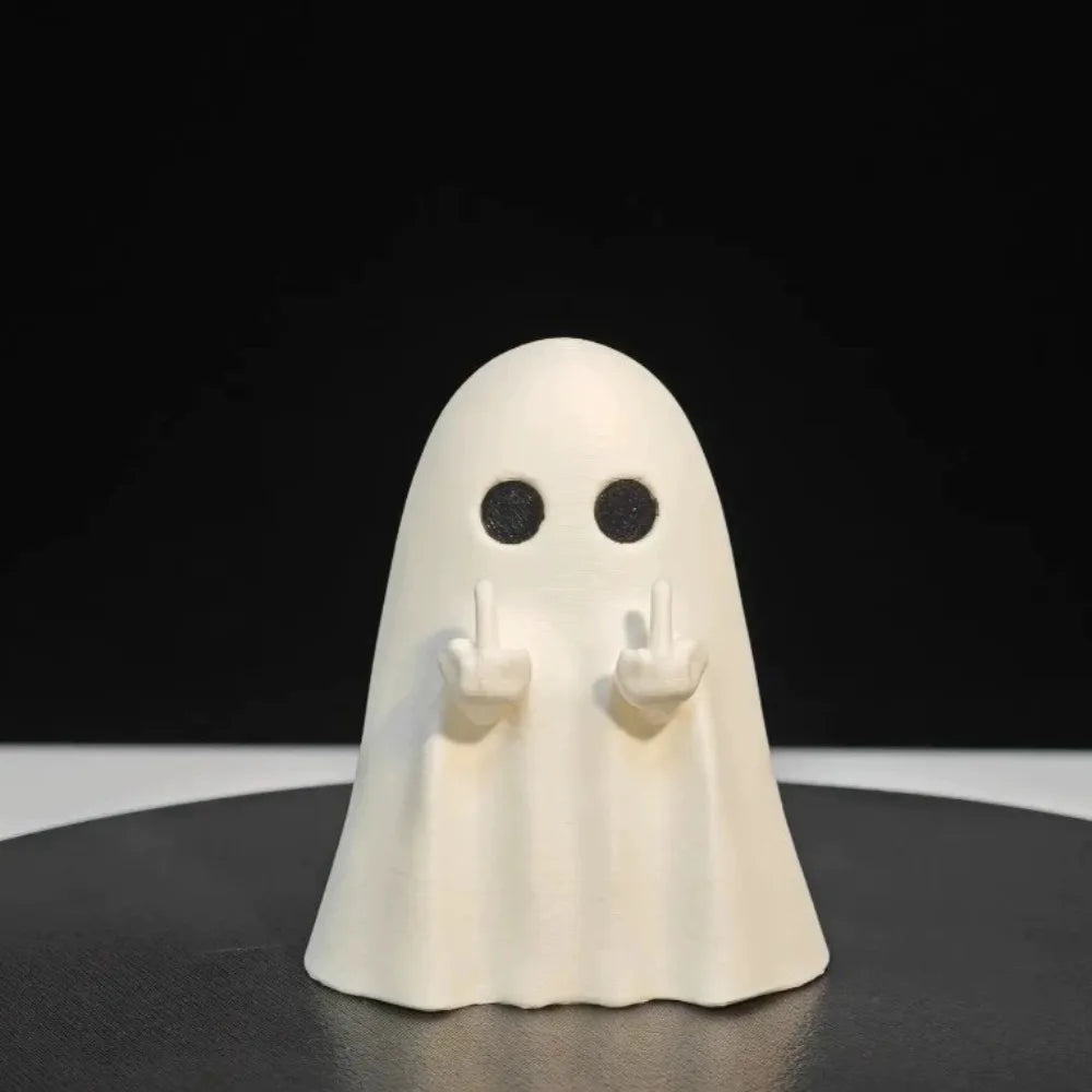 Cute Ghost Resin Statue Home Ornament