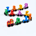 Digital Magnetic Train Wooden Blocks Number Learning