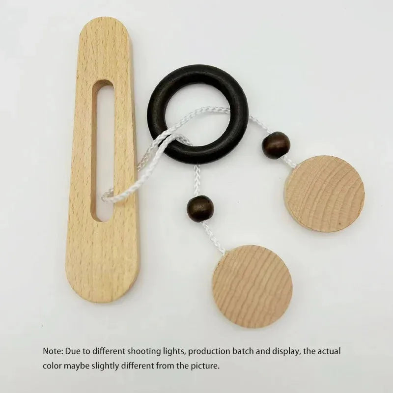 3D Wooden Interlocking Ring Puzzle Logic Spatial Thinking Training Game Focus