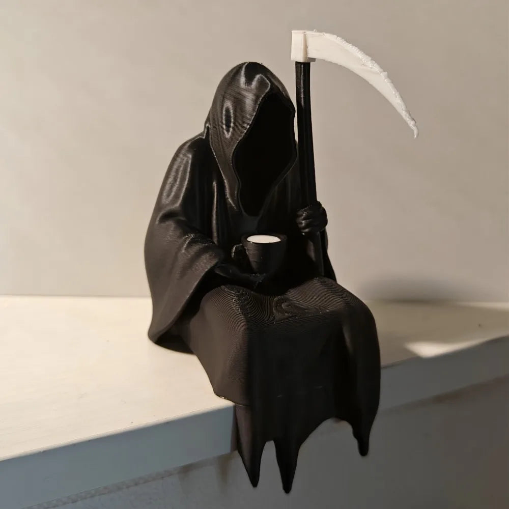 Death also needs a vacation Gothic statue of death dark knight Halloween festival
