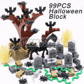 Halloween Building Blocks Set 99-265pcs Graveyard Grave Tombstone Construction