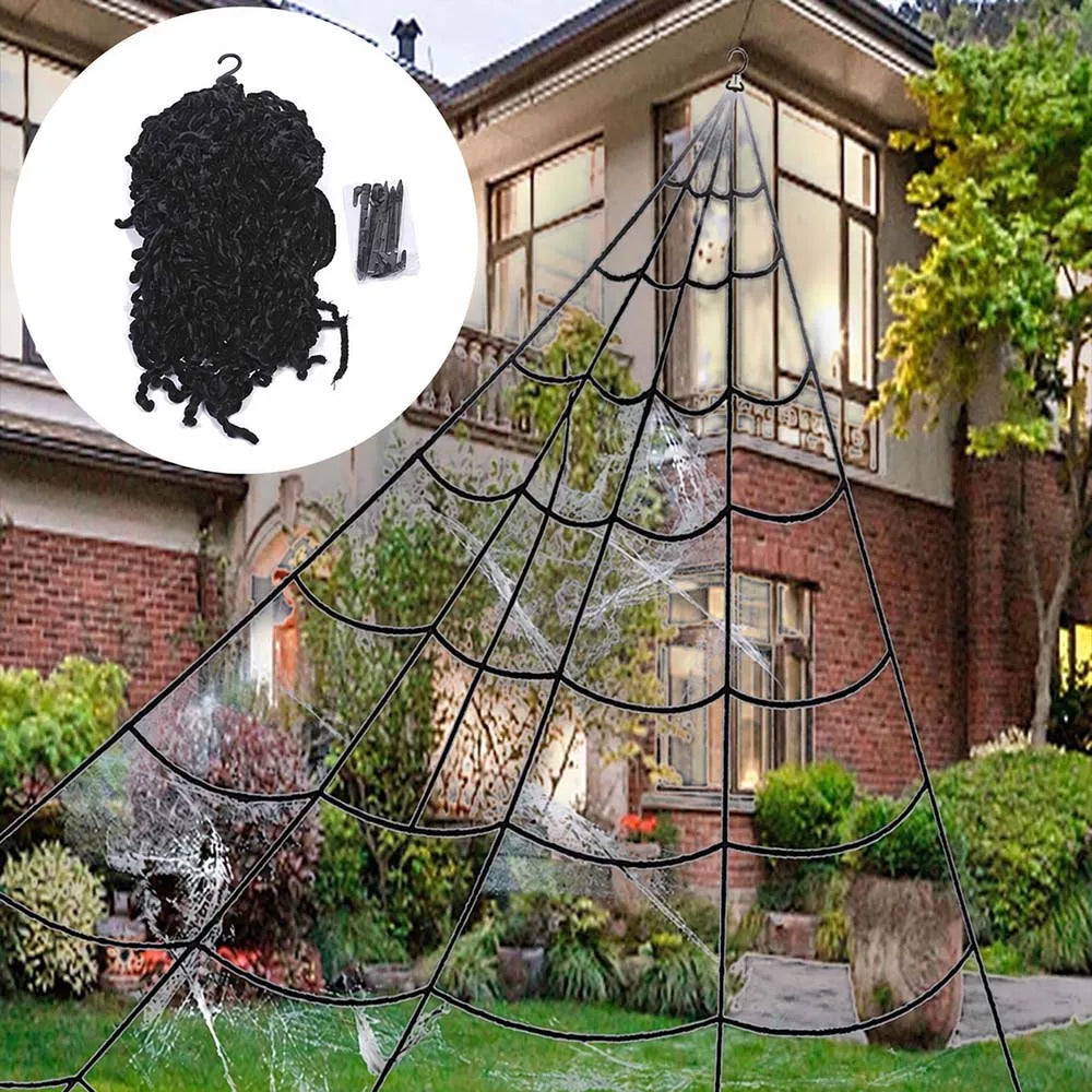 Halloween Triangle Spider Web 5m Simulation Prop