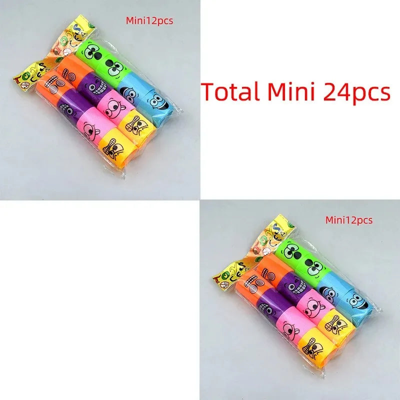 24PCS Rainbow Magic Springs Circle Toys Kids Birthday Party Favors Gifts
