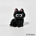 Estatueta de gatos de resina de desenho animado mini gatinho ornamentos