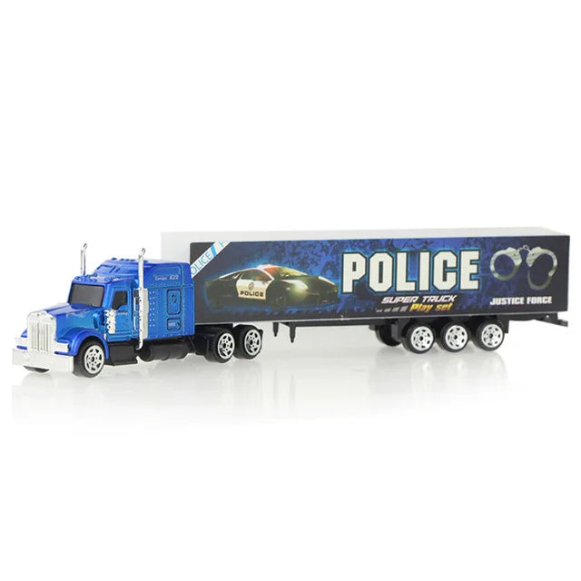 1 Pcs Sliding Alloy Truck Model Diecast Car Toy Container Oil Truck Tank