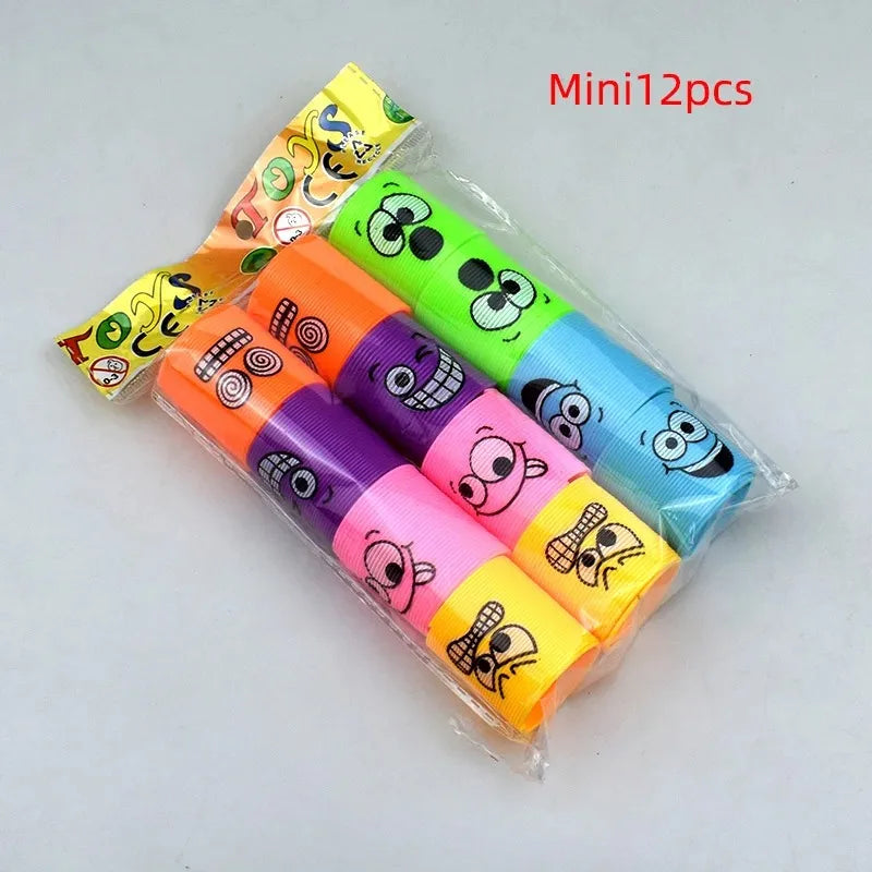 24PCS Rainbow Magic Springs Circle Toys Kids Birthday Party Favors Gifts