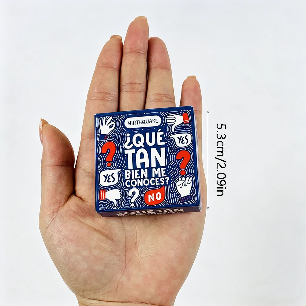 Spanish Mini Game Cards Bien Me Conoces After Dinner Amusements Board Game