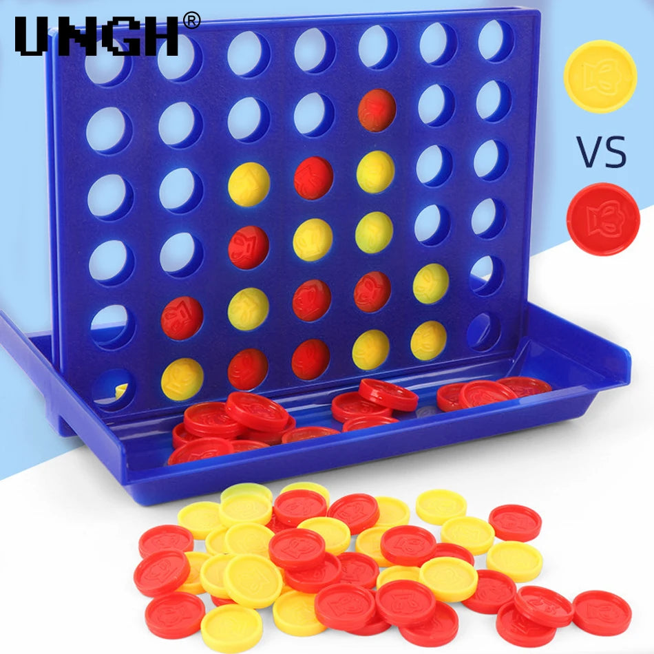UNGH Four In A Row Bingo Chess Connect Classic Family Board Game Toys