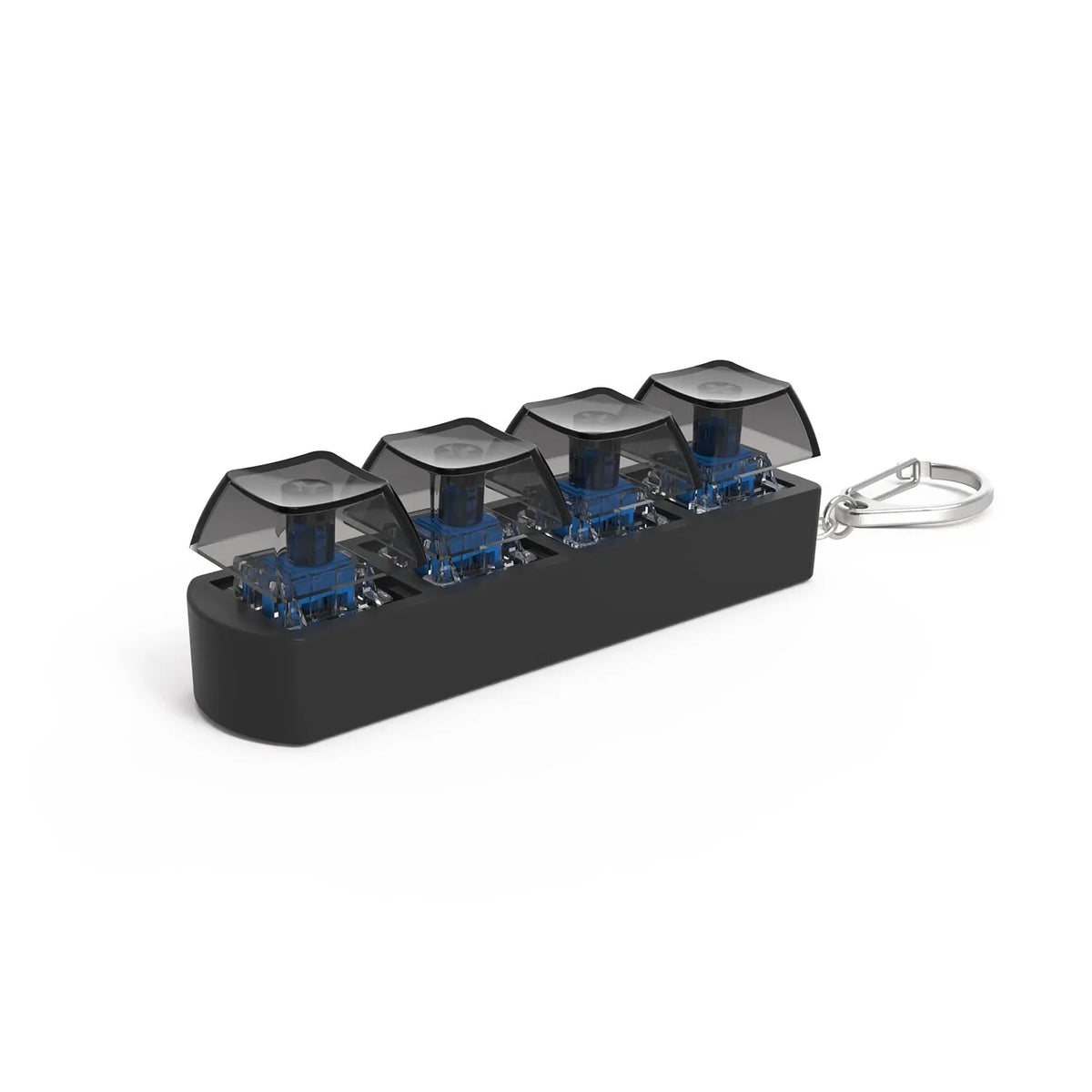 4-Key Finger Button Anti-Stress Toy Keychain