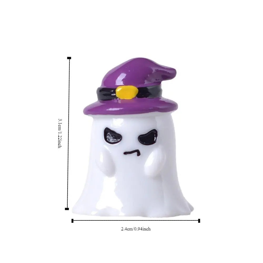 Cartoon Halloween Witch Ghost Figurine Pumpkin Ghost