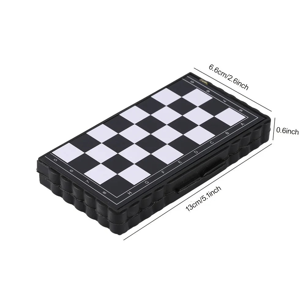 Mini Magnetic Chess Set Folding Portable Board Game