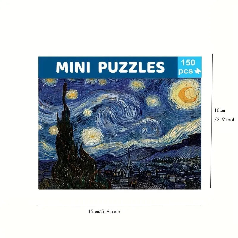 150pcs Test Tube Jigsaw Puzzle World Famous Painting Van Gogh Starry Night