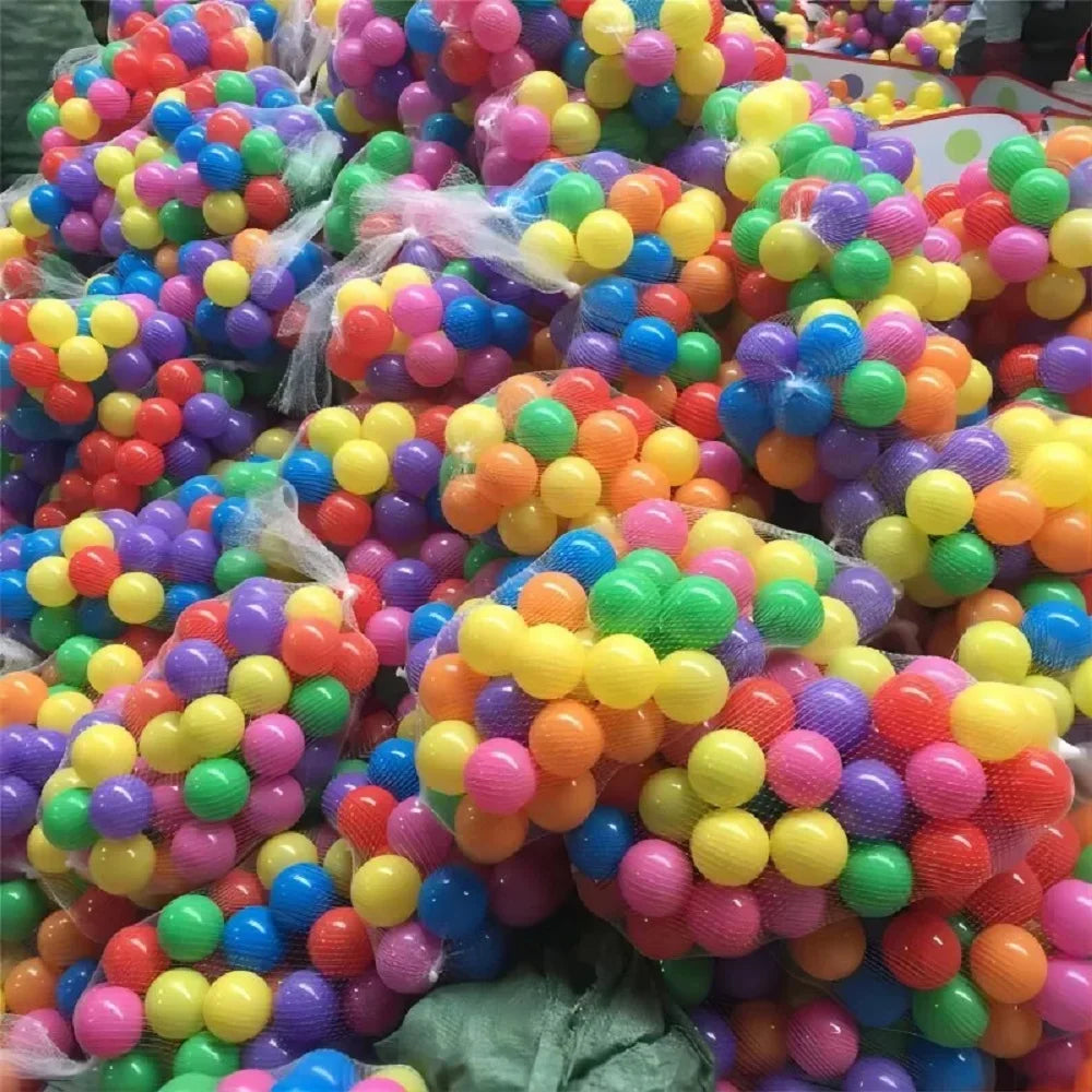 100PCS Colorful Ball Pit Balls Soft Plastic Ocean Balls Indoor Outdoor Play