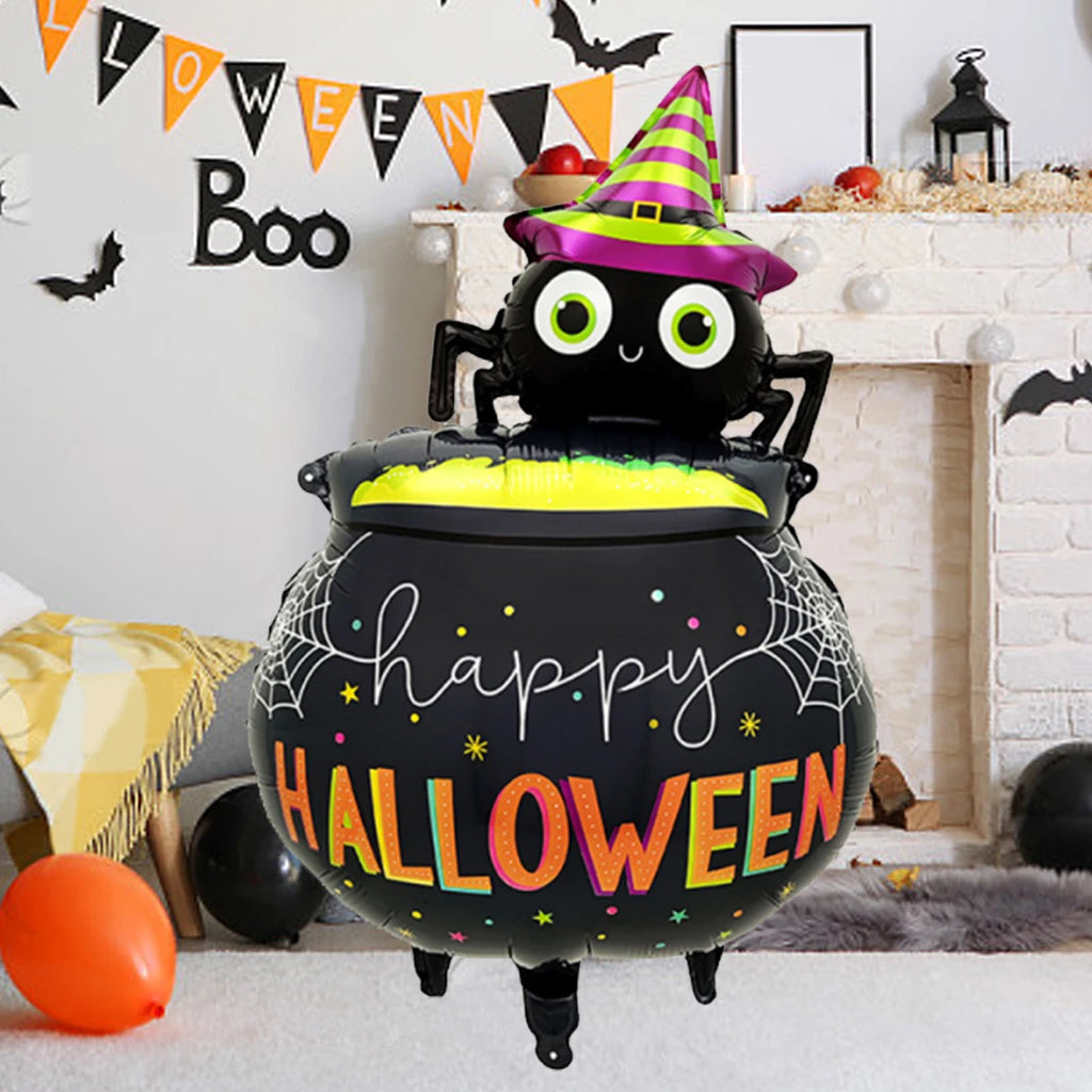 1pc 2pcs Halloween Spider Medicinal Pot Balloon Party Birthday Horror Weird