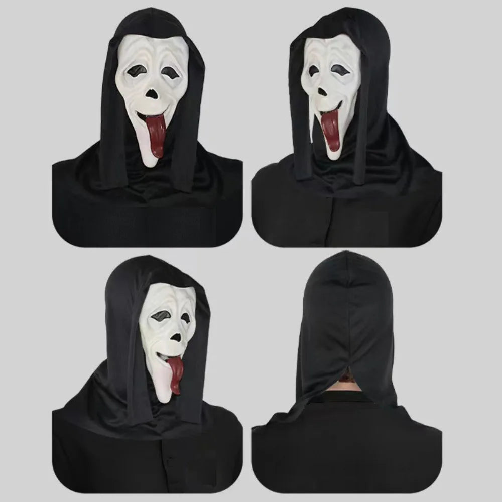 Halloween Cosplay Screaming Horror Props Mask Breathable Skeleton Mask