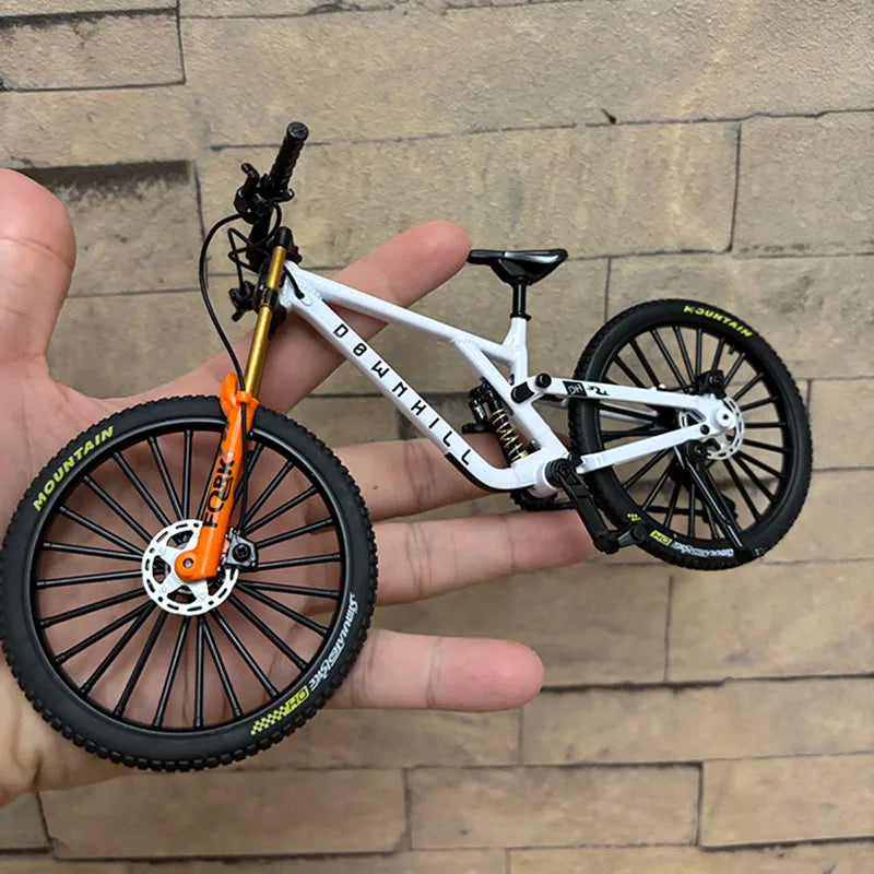 1:8 Model Alloy Bicycle Diecast Mini Finger Bikes Simulation Collection Gifts
