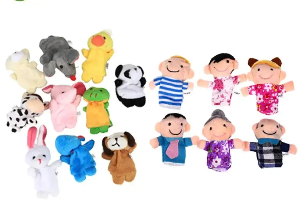 10 Pcs Cartoon Hand Doll Finger Puppet