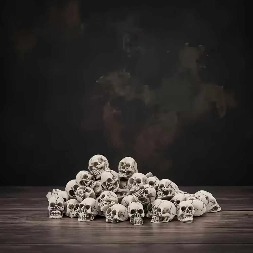 20 PCS Unique Halloween Skull Decoration Flower Pots Mini Skull Decorations