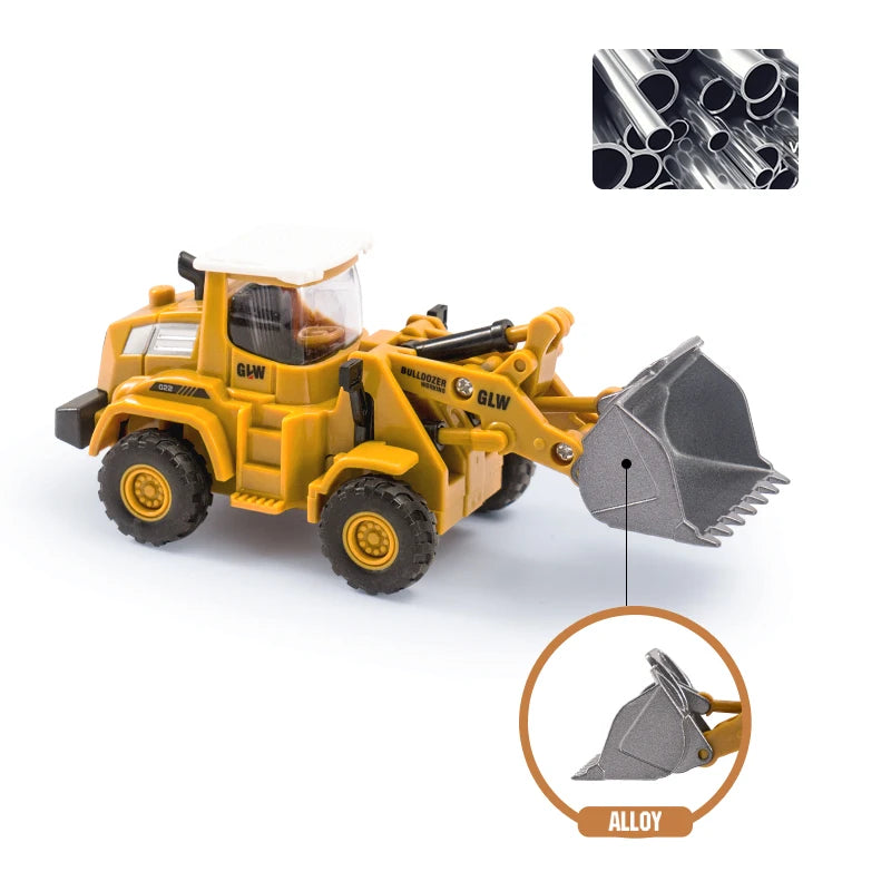 Engineering Diecast Tower Crane Forklift Bulldozer Excavator Vehicle Model